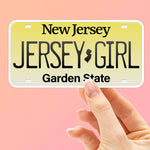 Jersey Girl Bumper Sticker, Cute NJ License Plate Decal