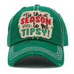 "Tis the Season to Get Tipsy" Embroidered Patch Baseball Cap