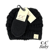 C.C. Baby Hat & Mitten Set