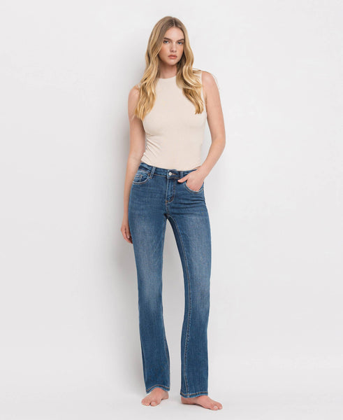 MID RISE BOOTCUT JEANS LV1064