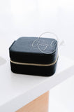 Mini Velvet Jewelry Case - Black