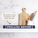 Phillies Nation Skinny Sign | Shelf Decor | Wood Sign