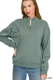 Fleece Half Zip Sweatshirt