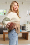 Cozy Autumn Colorblock Knit Sweater