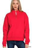 Fleece Half Zip Sweatshirt