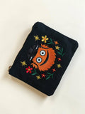 Hockey Mascot Embroidered Pouch Wallet Philadelphia Philly