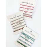 Boho Inspired Pearl Detail Hair Tie Bracelets