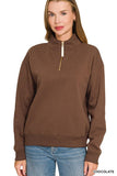 Fleece Half Zip Sweatshirt