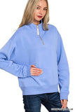Fleece Half Zip Sweatshirt