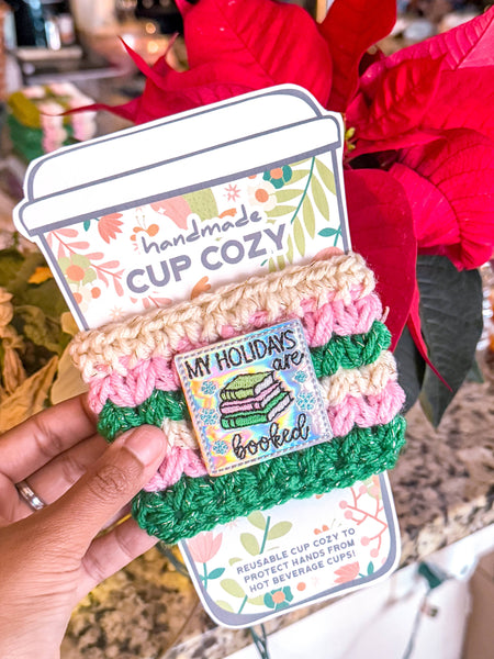 My Holidays Are Booked Cup Cozy / Book Lover Cozy 