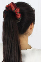 Plaid Print Scrunchie