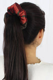 Plaid Print Scrunchie