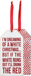 White Christmas Bottle Tag