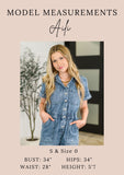 Carla High Waist Ankle Straight Jean in Break Through Blue