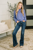 Always True Drop Shoulder Pullover in Marlin