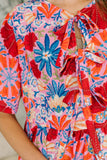 Art of Loving Bow Detail Floral Dress