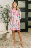 Barely Catch My Breath Notch Neck Dress
