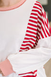 Candy Stripes & Chill Sweatshirt
