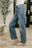 Carlie High Waist Straight Jean in Everyday Indigo