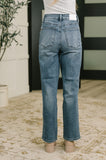 Carlie High Waist Straight Jean in Everyday Indigo