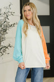 Color Me Confused Color Block Top