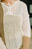 Corner of the Block Loose Knit Sweater