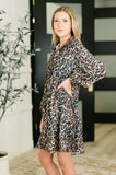 Darlin' If You Don't Mind Babydoll Leopard Print Dress