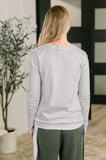 Down to the Basics Long Sleeve Top in Heathered Grey