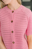 Dreaming All Day Sweater Knit Button Down