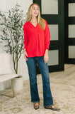 Easy Essence V-Neck Oversized Tunic Top