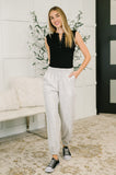 Every Second, Every Hour Jogger Bottoms in Heather Grey