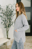 Everything Layer Waffle Knit Open Front Cardigan in Grey