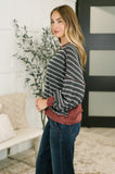 Exceptionally Cozy Contrast Relaxed Pullover