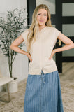 Feminine Intuition Button Down Blouse
