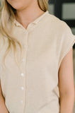 Feminine Intuition Button Down Blouse
