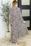 Fiercely Feminine Leopard Print Maxi Dress