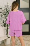 Fight the Feeling Top and Bottom Set in Spring Violet