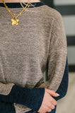 Give Me a Call Color Block Pullover