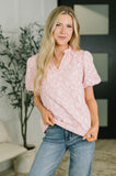 Growing Together Notch Neck Puff Sleeve Top