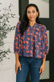 Hitherto Unknown Floral Babydoll Blouse