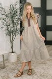 Let Me Love You Cap Sleeve Tiered Dress