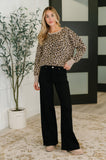 Lil' Sass Never Hurt Leopard Print Pullover