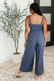Live Your Best Life Floral Jumpsuit in Blue Floral