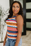 Max Aura Points Striped Knit Tank