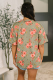 More Than Butterflies Floral V-Neck Top