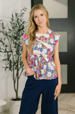Mrs. Dependable Bow Detail Peplum Top