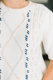 Need a Little Love Cable Knit Puff Sleeve Top