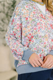 New Opportunities Drop Shoulder Floral Pullover