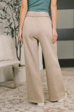 Nights Like This High Waist Palazzo Sweats in Ash Mocha