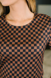 No One Else Checkered Casual Tee